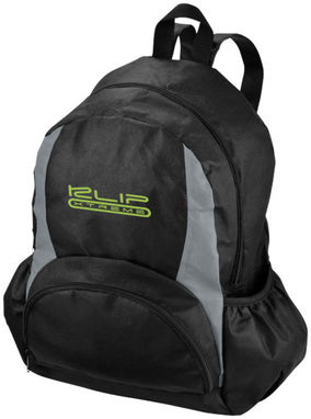 Нетканый рюкзак Bamm-Bamm, цвет сплошной черный, серый - 11998000- Фото №4