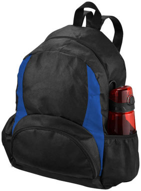 Нетканый рюкзак Bamm-Bamm, цвет сплошной черный, ярко-синий - 11998001- Фото №6