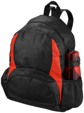Нетканый рюкзак Bamm-Bamm, цвет сплошной черный, красный - 11998002- Фото №6