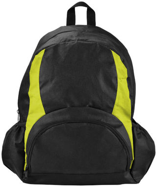 Нетканый рюкзак Bamm-Bamm, цвет сплошной черный, зеленое яблоко - 11998003- Фото №5