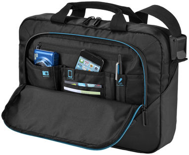 Конференц-сумка Odyssey для ноутбука , цвет сплошной черный - 12000200- Фото №4