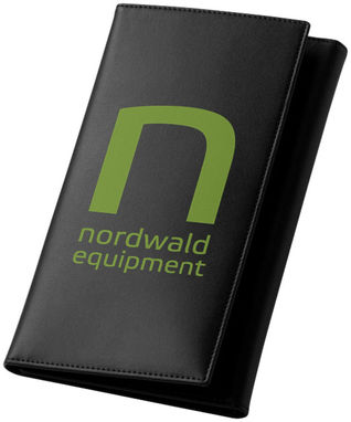 Дорожній гаманець Harvard в три складання, колір суцільний чорний - 12002000- Фото №3
