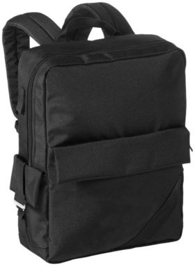 Рюкзак Horizon для ноутбука , колір суцільний чорний - 12007400- Фото №4
