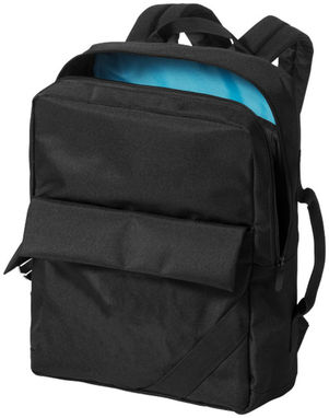 Рюкзак Horizon для ноутбука , колір суцільний чорний - 12007400- Фото №5