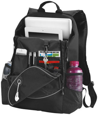 Рюкзак Benton для ноутбука , цвет сплошной черный - 12009300- Фото №8