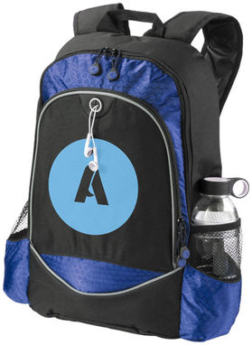 Рюкзак Benton для ноутбука , колір суцільний чорний, яскраво-синій - 12009301- Фото №2