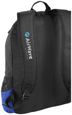 Рюкзак Benton для ноутбука , колір суцільний чорний, яскраво-синій - 12009301- Фото №3