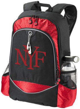 Рюкзак Benton для ноутбука , цвет сплошной черный, красный - 12009302- Фото №2