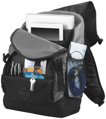 Рюкзак Wellington для ноутбука , колір суцільний чорний, сірий - 12009500- Фото №1