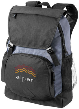 Рюкзак Wellington для ноутбука , колір суцільний чорний, сірий - 12009500- Фото №2