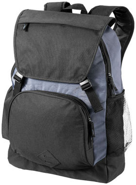 Рюкзак Wellington для ноутбука , колір суцільний чорний, сірий - 12009500- Фото №4