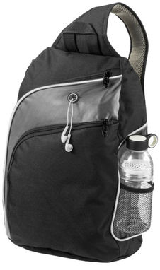 Трикутна міська сумка Vortex для ноутбука, колір суцільний чорний, сірий - 12009600- Фото №1