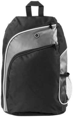 Треугольная городская сумка Vortex для ноутбука , цвет сплошной черный, серый - 12009600- Фото №3
