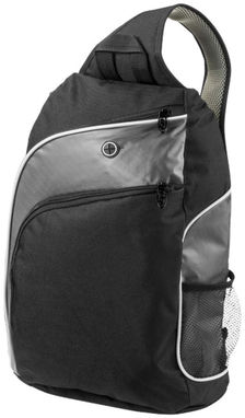 Треугольная городская сумка Vortex для ноутбука , цвет сплошной черный, серый - 12009600- Фото №5