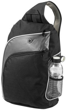 Треугольная городская сумка Vortex для ноутбука , цвет сплошной черный, серый - 12009600- Фото №6