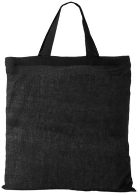 Хлопковая сумка Virginia, цвет сплошной черный - 12011001- Фото №4