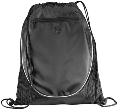 Рюкзак Peek з куліскою, колір суцільний чорний - 12012000- Фото №1