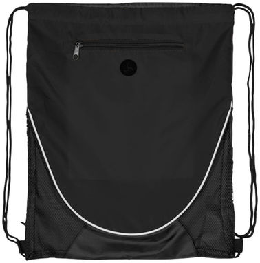 Рюкзак Peek с кулиской, цвет сплошной черный - 12012000- Фото №3
