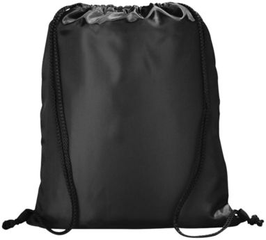 Рюкзак Peek с кулиской, цвет сплошной черный - 12012000- Фото №4