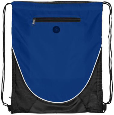 Рюкзак Peek з куліскою, колір яскраво-синій, суцільний чорний - 12012001- Фото №3