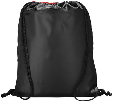 Рюкзак Peek с кулиской, цвет красный, сплошной черный - 12012002- Фото №4