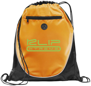 Рюкзак Peek с кулиской, цвет оранжевый, сплошной черный - 12012003- Фото №2