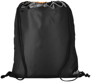 Рюкзак Peek с кулиской, цвет оранжевый, сплошной черный - 12012003- Фото №4