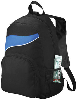 Рюкзак Tornado, цвет сплошной черный, ярко-синий - 12012101- Фото №1