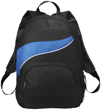 Рюкзак Tornado, цвет сплошной черный, ярко-синий - 12012101- Фото №3