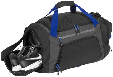 Спортивная сумка Milton, цвет сплошной черный, серый - 12012500- Фото №5