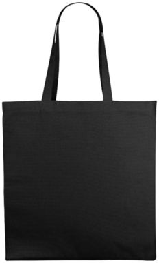 Бавовняна сумка Odessa, колір суцільний чорний - 12013501- Фото №4