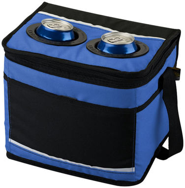 Сумка-холодильник , колір яскраво-синій, суцільний чорний - 12016301- Фото №1