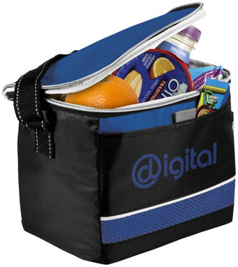 Спортивна сумка-холодильник Levi, колір суцільний чорний, яскраво-синій - 12016901- Фото №2