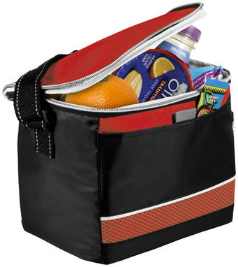 Спортивна сумка-холодильник Levi, колір суцільний чорний, червоний - 12016902- Фото №1