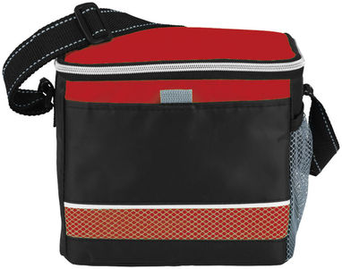 Спортивная сумка-холодильник Levi, цвет сплошной черный, красный - 12016902- Фото №3