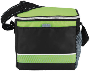 Спортивная сумка-холодильник Levi, цвет сплошной черный, зеленый - 12016903- Фото №4