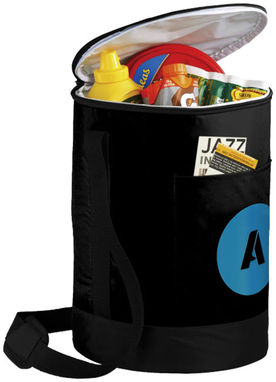 Сумка-холодильник Bucco цилиндрической формы, цвет сплошной черный - 12017000- Фото №2