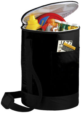 Сумка-холодильник Bucco цилиндрической формы, цвет сплошной черный - 12017000- Фото №6