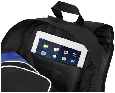 Рюкзак для планшета Branson, колір суцільний чорний, яскраво-синій - 12017301- Фото №8