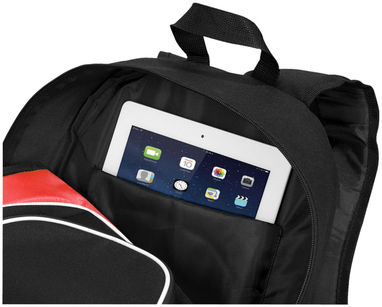 Рюкзак для планшета Branson, колір суцільний чорний, червоний - 12017302- Фото №7