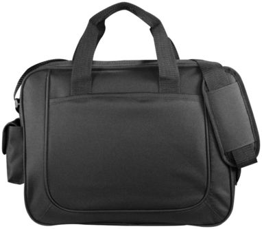 Деловая сумка Dolphin, цвет сплошной черный - 12017400- Фото №5