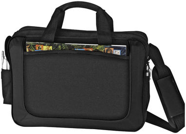 Деловая сумка Dolphin, цвет сплошной черный - 12017400- Фото №6