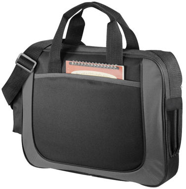 Ділова сумка Dolphin, колір суцільний чорний, сірий - 12017401- Фото №1