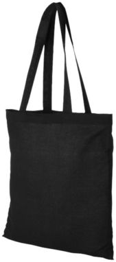 Хлопковая сумка Madras, цвет сплошной черный - 12018101- Фото №1
