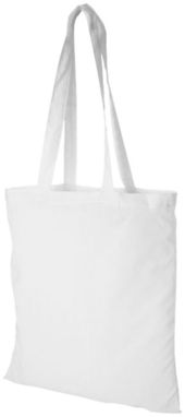 Бавовняна сумка Madras, колір білий - 12018102- Фото №1