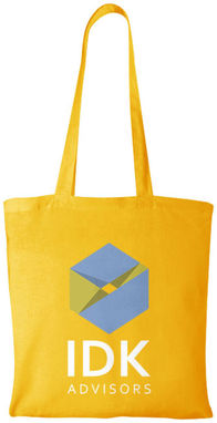 Бавовняна сумка Madras, колір жовтий - 12018108- Фото №3