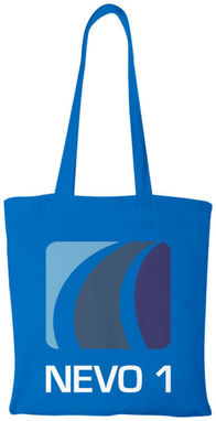 Хлопковая сумка Madras, цвет ярко-синий - 12018109- Фото №3