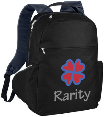 Компактний рюкзак для ноутбука , колір суцільний чорний - 12018600- Фото №2