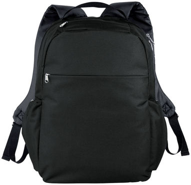 Компактний рюкзак для ноутбука , колір суцільний чорний - 12018600- Фото №4