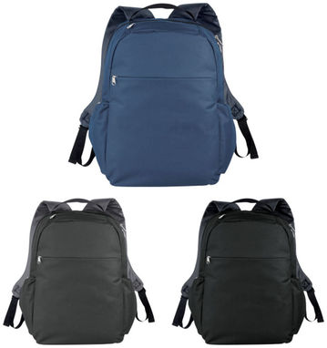 Компактный рюкзак для ноутбука , цвет сплошной черный - 12018600- Фото №7